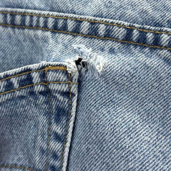 Vintage Levis 545 Jeans Men's 44 x 30 Blue Denim 100% Cotton Brown Tab Loose Fit - Picture 9 of 13